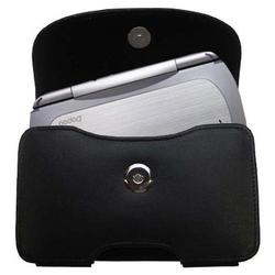 Gomadic Horizontal Leather Case with Belt Clip/Loop for the Qtek 9000