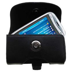 Gomadic Horizontal Leather Case with Belt Clip/Loop for the Qtek 9100