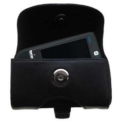 Gomadic Horizontal Leather Case with Belt Clip/Loop for the Qtek G100