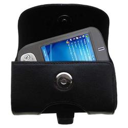 Gomadic Horizontal Leather Case with Belt Clip/Loop for the Qtek S200