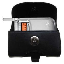 Gomadic Horizontal Leather Case with Belt Clip/Loop for the Samsung A310