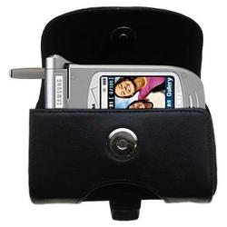 Gomadic Horizontal Leather Case with Belt Clip/Loop for the Samsung A600