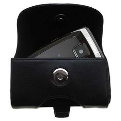 Gomadic Horizontal Leather Case with Belt Clip/Loop for the Samsung A640
