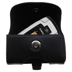 Gomadic Horizontal Leather Case with Belt Clip/Loop for the Samsung M500