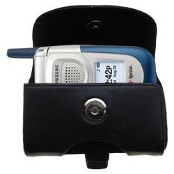 Gomadic Horizontal Leather Case with Belt Clip/Loop for the Samsung RL-A760