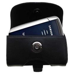 Gomadic Horizontal Leather Case with Belt Clip/Loop for the Samsung SCH-A560