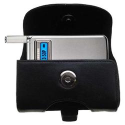 Gomadic Horizontal Leather Case with Belt Clip/Loop for the Samsung SCH-A595