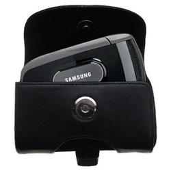 Gomadic Horizontal Leather Case with Belt Clip/Loop for the Samsung SCH-A630