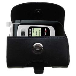 Gomadic Horizontal Leather Case with Belt Clip/Loop for the Samsung SCH-A850