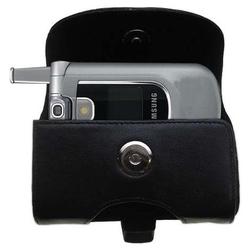 Gomadic Horizontal Leather Case with Belt Clip/Loop for the Samsung SCH-A890