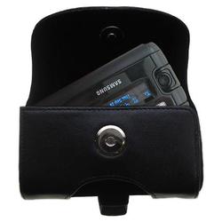 Gomadic Horizontal Leather Case with Belt Clip/Loop for the Samsung SCH-A930