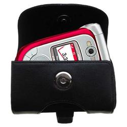 Gomadic Horizontal Leather Case with Belt Clip/Loop for the Samsung SCH-A950