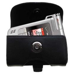 Gomadic Horizontal Leather Case with Belt Clip/Loop for the Samsung SCH-A970