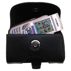 Gomadic Horizontal Leather Case with Belt Clip/Loop for the Samsung SCH-N330