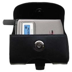 Gomadic Horizontal Leather Case with Belt Clip/Loop for the Samsung SCH-i600 / SP-i600