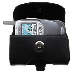 Gomadic Horizontal Leather Case with Belt Clip/Loop for the Samsung SPH-N400