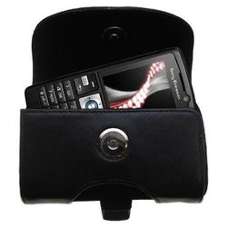 Gomadic Horizontal Leather Case with Belt Clip/Loop for the Sony Ericsson K610i