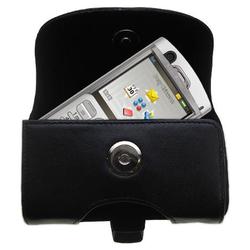 Gomadic Horizontal Leather Case with Belt Clip/Loop for the Sony Ericsson P990c
