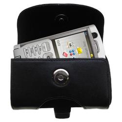 Gomadic Horizontal Leather Case with Belt Clip/Loop for the Sony Ericsson P990i