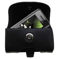 Gomadic Horizontal Leather Case with Belt Clip/Loop for the Sony Ericsson S500c