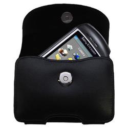 Gomadic Horizontal Leather Case with Belt Clip/Loop for the Sony Ericsson S710a