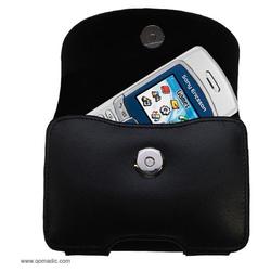 Gomadic Horizontal Leather Case with Belt Clip/Loop for the Sony Ericsson T226m