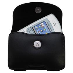 Gomadic Horizontal Leather Case with Belt Clip/Loop for the Sony Ericsson T608