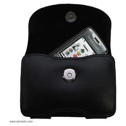 Gomadic Horizontal Leather Case with Belt Clip/Loop for the Sony Ericsson T637