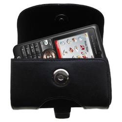 Gomadic Horizontal Leather Case with Belt Clip/Loop for the Sony Ericsson V630i