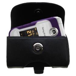 Gomadic Horizontal Leather Case with Belt Clip/Loop for the Sony Ericsson W710i