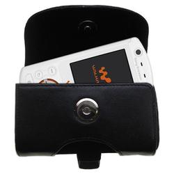 Gomadic Horizontal Leather Case with Belt Clip/Loop for the Sony Ericsson W900i