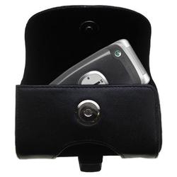 Gomadic Horizontal Leather Case with Belt Clip/Loop for the Sony Ericsson Z300c