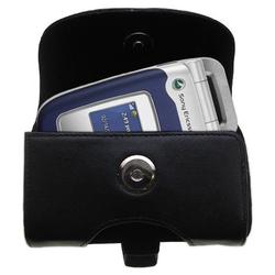 Gomadic Horizontal Leather Case with Belt Clip/Loop for the Sony Ericsson Z525a