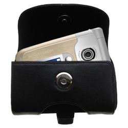 Gomadic Horizontal Leather Case with Belt Clip/Loop for the Sony Ericsson Z710i