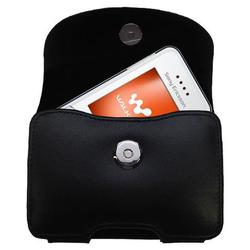 Gomadic Horizontal Leather Case with Belt Clip/Loop for the Sony Ericsson Z750a