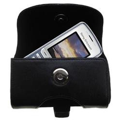 Gomadic Horizontal Leather Case with Belt Clip/Loop for the Sony Ericsson k310a