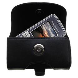 Gomadic Horizontal Leather Case with Belt Clip/Loop for the Sony Ericsson k510a