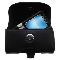 Gomadic Horizontal Leather Case with Belt Clip/Loop for the Sony Ericsson k550c