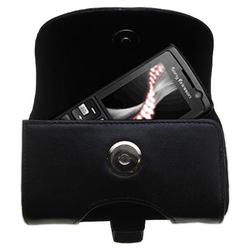 Gomadic Horizontal Leather Case with Belt Clip/Loop for the Sony Ericsson k610m