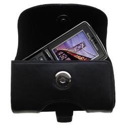 Gomadic Horizontal Leather Case with Belt Clip/Loop for the Sony Ericsson k750c