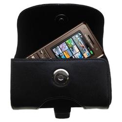 Gomadic Horizontal Leather Case with Belt Clip/Loop for the Sony Ericsson k770i