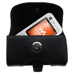 Gomadic Horizontal Leather Case with Belt Clip/Loop for the Sony Ericsson w890c