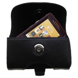 Gomadic Horizontal Leather Case with Belt Clip/Loop for the Sony Ericsson w950c