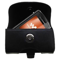 Gomadic Horizontal Leather Case with Belt Clip/Loop for the Sony Ericsson w960i