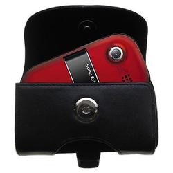 Gomadic Horizontal Leather Case with Belt Clip/Loop for the Sony Ericsson z320a