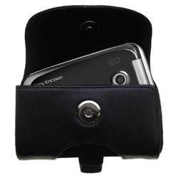 Gomadic Horizontal Leather Case with Belt Clip/Loop for the Sony Ericsson z610i