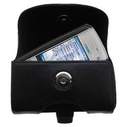 Gomadic Horizontal Leather Case with Belt Clip/Loop for the i-Mate PDAL