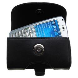 Gomadic Horizontal Leather Case with Belt Clip/Loop for the i-Mate SP3 Smartphone