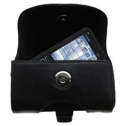 Gomadic Horizontal Leather Case with Belt Clip/Loop for the i-Mate SPL