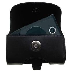 Gomadic Horizontal Leather Case with Belt Clip/Loop for the i-Mate SmartFlip